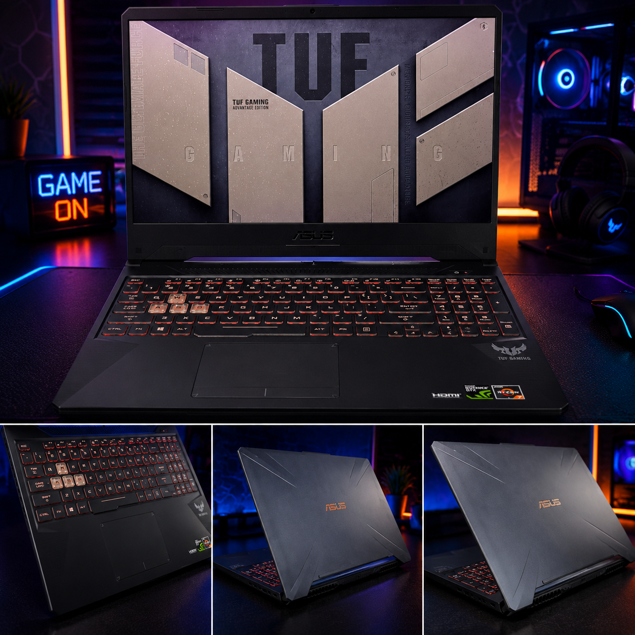 ASUS TUF | Ryzen 7 | 8GB RAM | 512GB SSD | GTX 1660Ti
