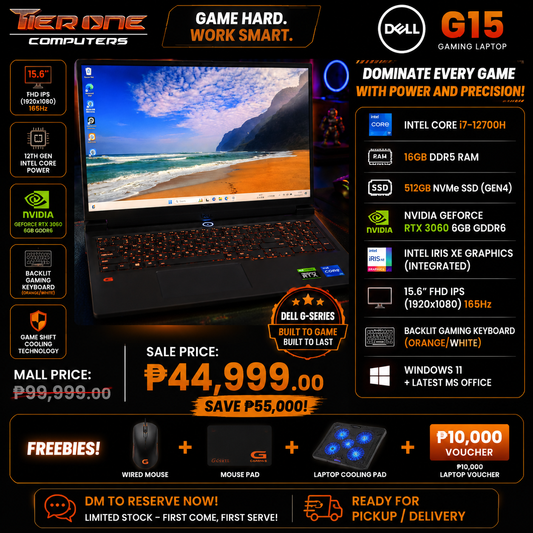 DELL G15 | i7 12th Gen | 16GB RAM | 512GB SSD | RTX 3060