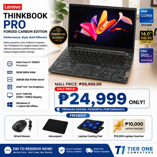 Lenovo ThinkBook Pro | Intel Core i7 | 16GB RAM | 256GB SSD | 14.0" FHD IPS