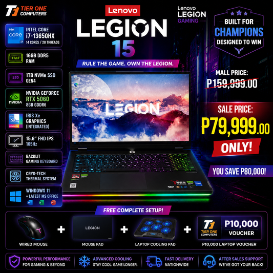 LENOVO LEGION 15 | i7 13th Gen | 16GB RAM | 1TB SSD | RTX 5060