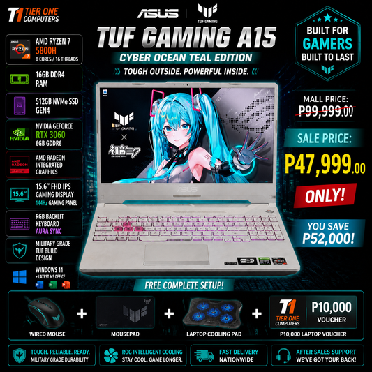 ASUS TUF A15 | Ryzen 7 | 16GB RAM | 512GB SSD | RTX 3060
