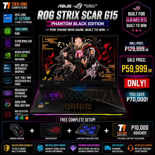 ROG STRIX SCAR G15 | Intel Core i7 | 16G BRAM | 512GB SSD | RTX 3060