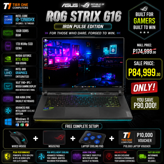 ROG STRIX G16 | i9 13th Gen | 16GB RAM | 1TB SSD | RTX 4060
