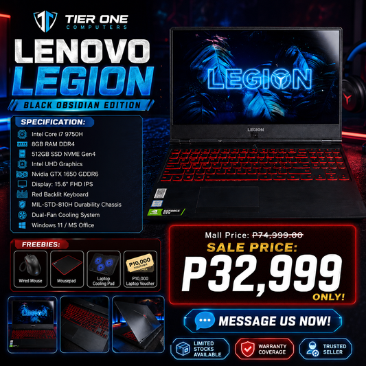 LENOVO LEGION | Intel Core i7 | 8GB RAM | 512GB SSD | GTX 1650