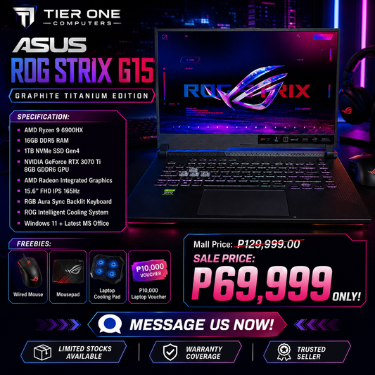 ASUS ROG STRIX G15 | R9 6900HX | 16GB RAM | 1TB SSD | RTX 3070Ti