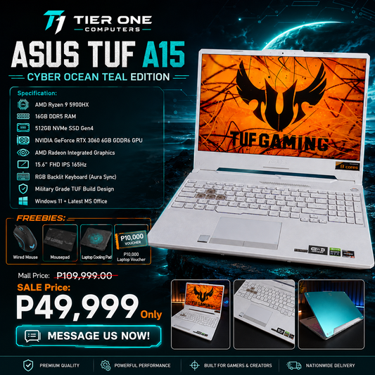 ASUS TUF A15 | R9 5900HX | 16GB RAM | 512GB SSD | RTX 3060