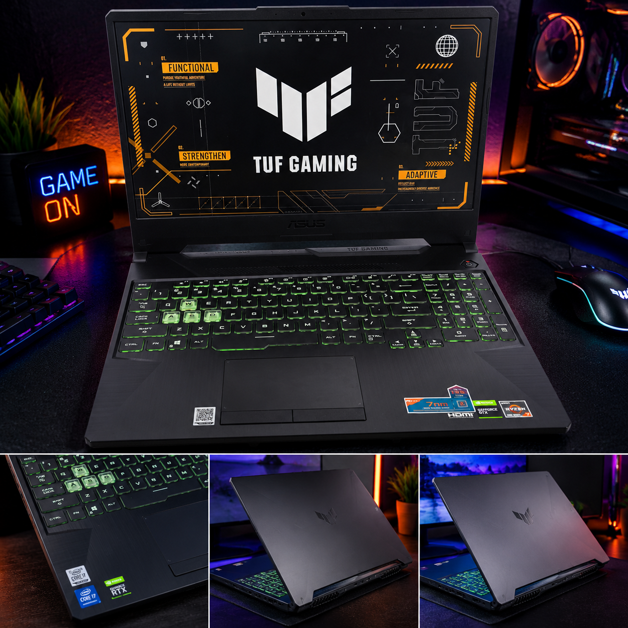 ASUS TUF A15 | Ryzen 7 | 8GB RAM | 512GB SSD | GTX 1650Ti