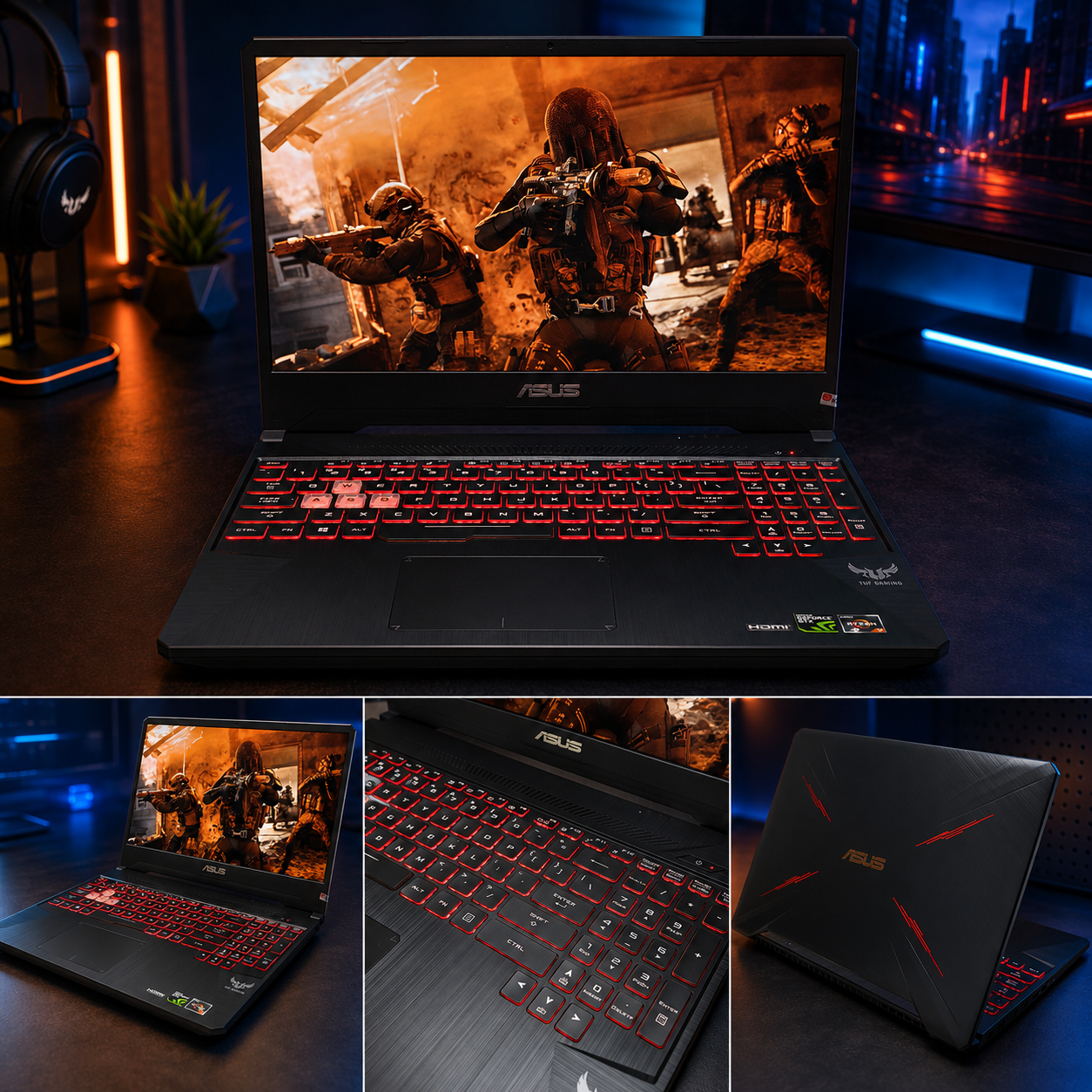 ASUS TUF | AMD Ryzen 7 | 8GB RAM | 512GB SSD | GTX 1650