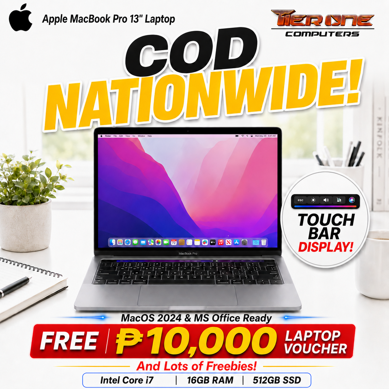 Apple MacBook Pro | Intel Core i7 | 16GB RAM | 512GB SSD | w