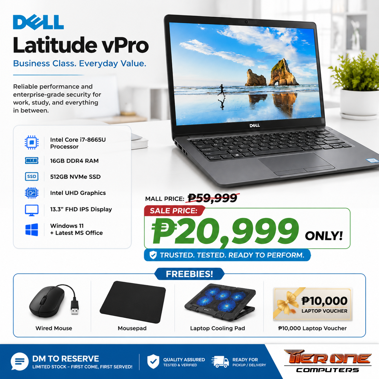 Dell Latitude vPro | Intel Core i7 | 16GB RAM | 512GB SSD | 13.3" IPS Display