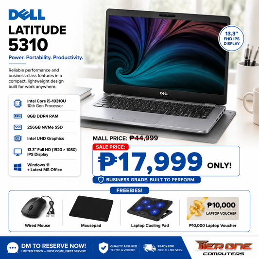 Dell Latitude 5310 | i5 10th Gen | 8GB RAM | 256GB SSD | 13.3" Display